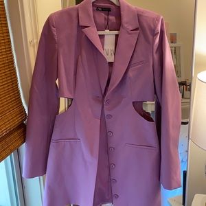 Zara Cut Out Blazer Dress
